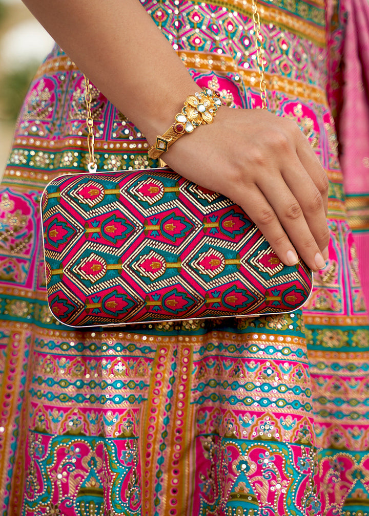 Shades Of Pink Ready to Wear Designer Silk Lehenga Choli with Sparkle & Mirror work