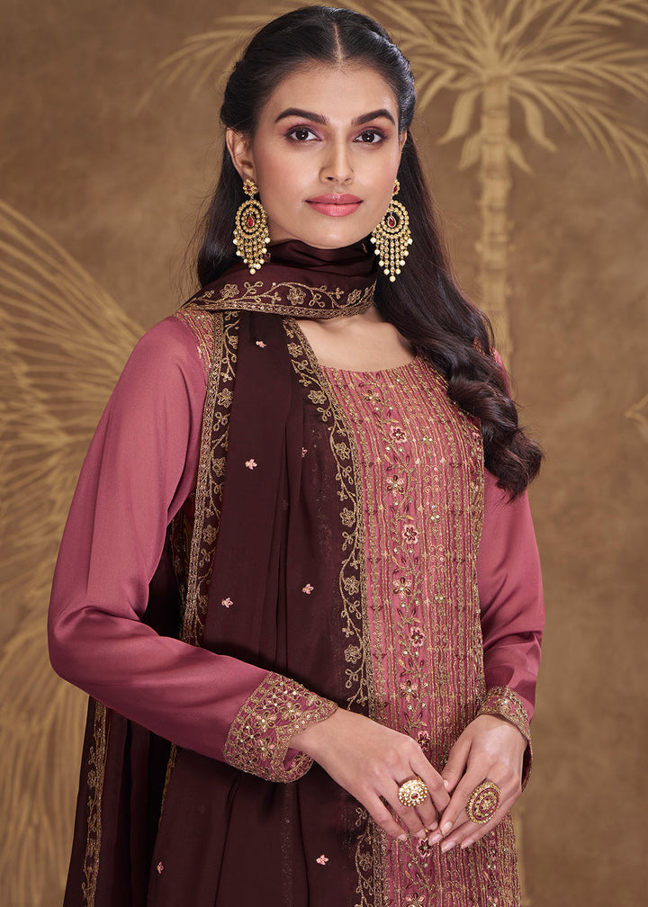 Blush Pink Silk Embroidered Salwar Suit